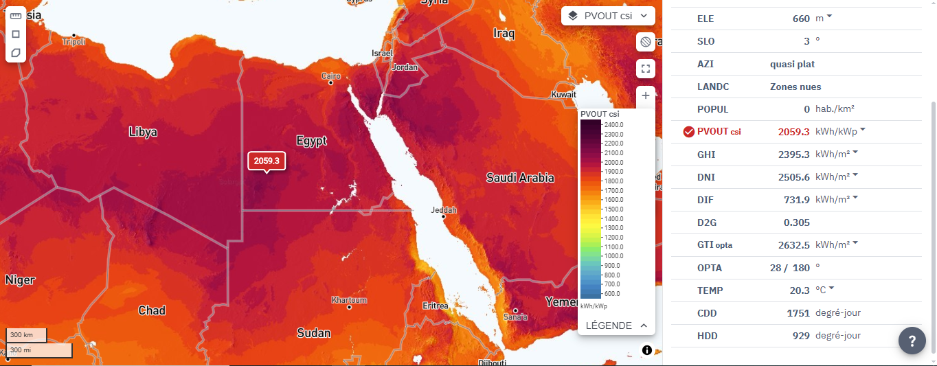 Location 2: New Valley, Egypt (Site #2 – High Potential Solar Zone.PNG