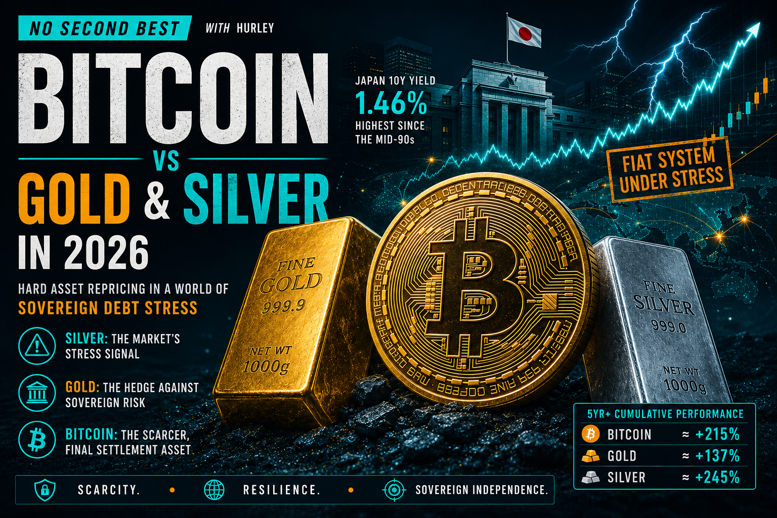 The Great Hard Asset Rotation: Why Gold, Silver, and Bitcoin Are Dominating the 2026 Monetary Cycle