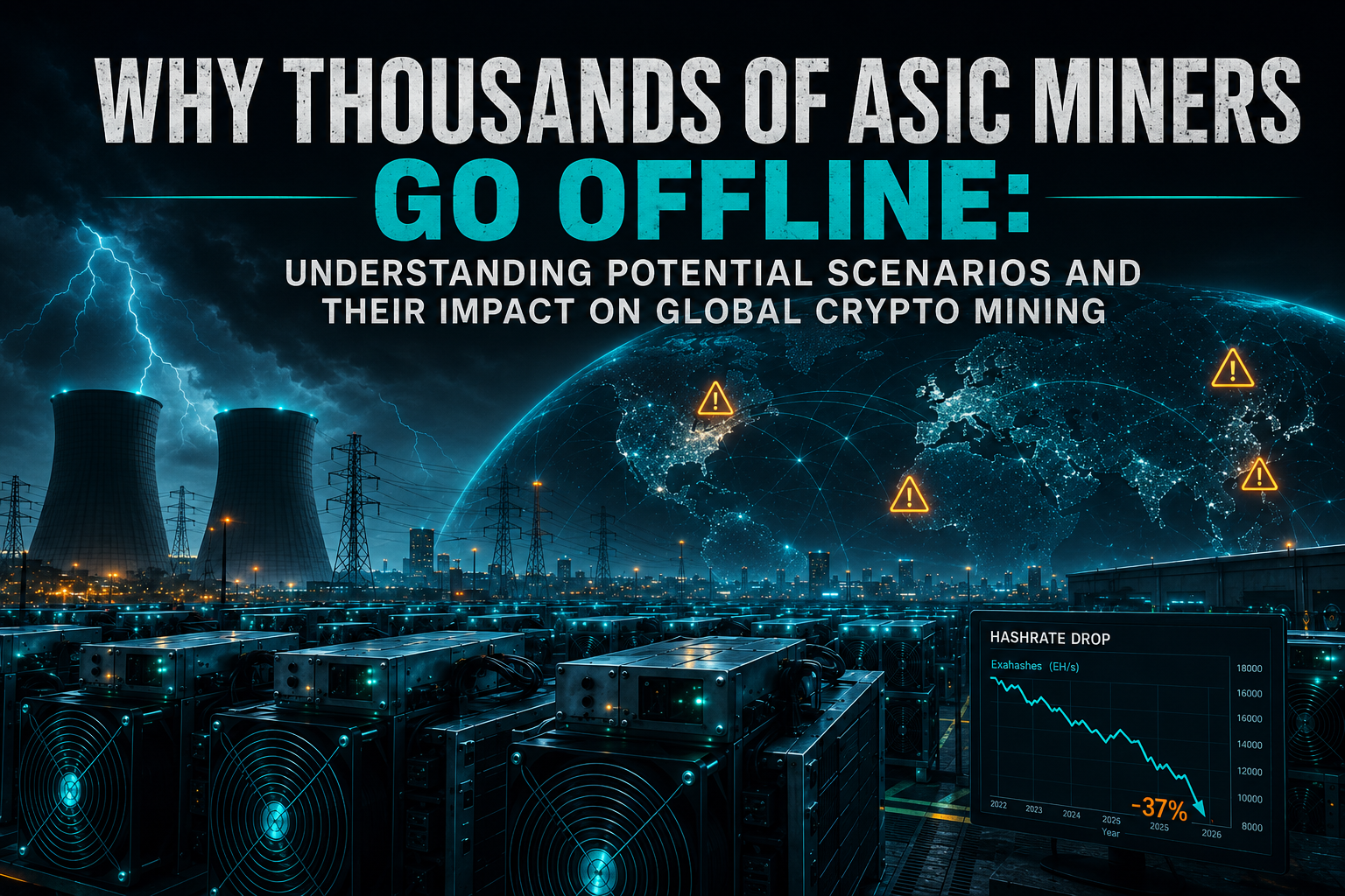 Why Thousands of ASIC Miners Go Offline: Understanding Potential Scenarios and Their Impact on Global Crypto Mining