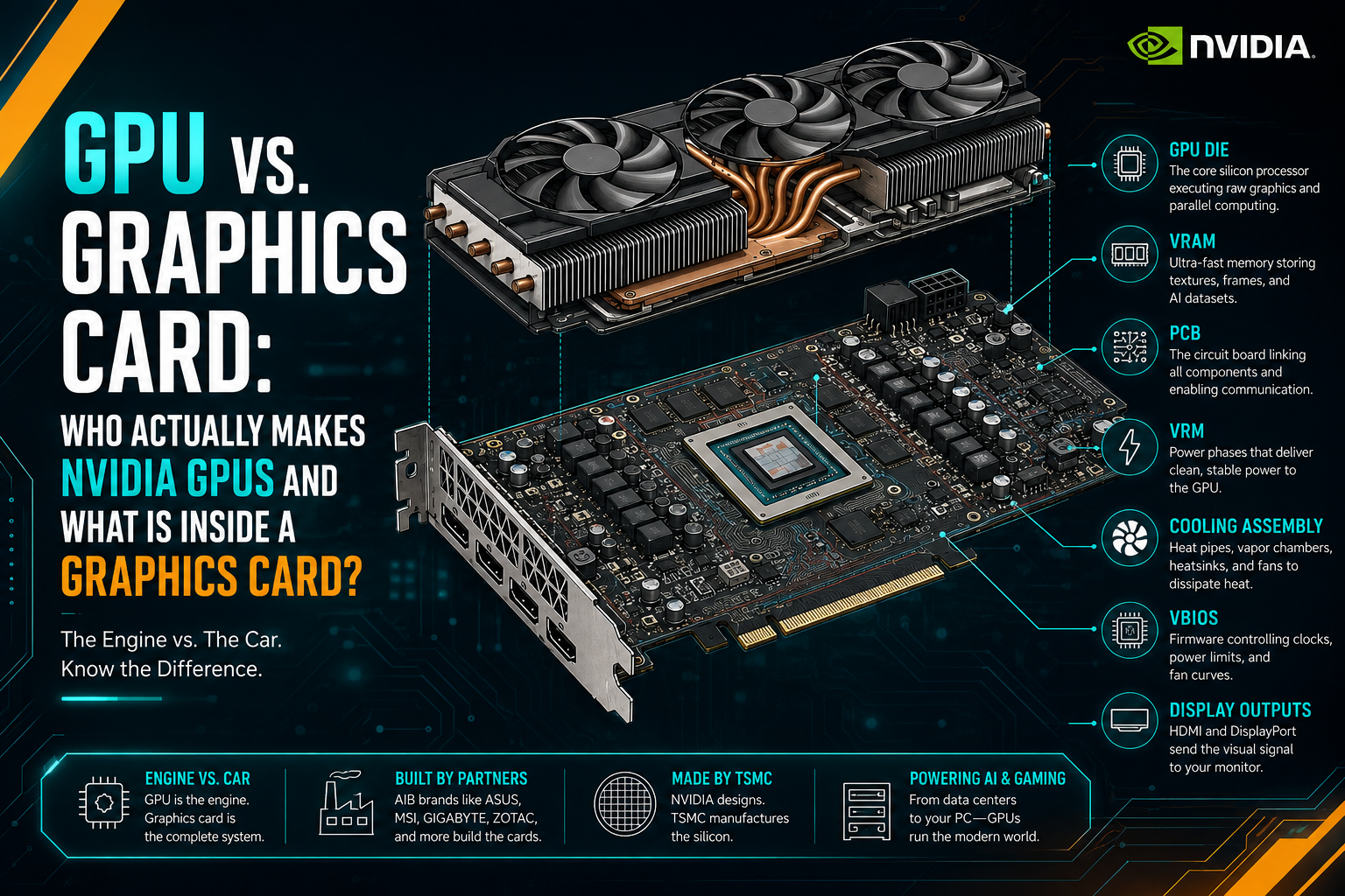 GPU vs. Graphics Card: What’s the Difference and Who Actually Makes NVIDIA GPUs?