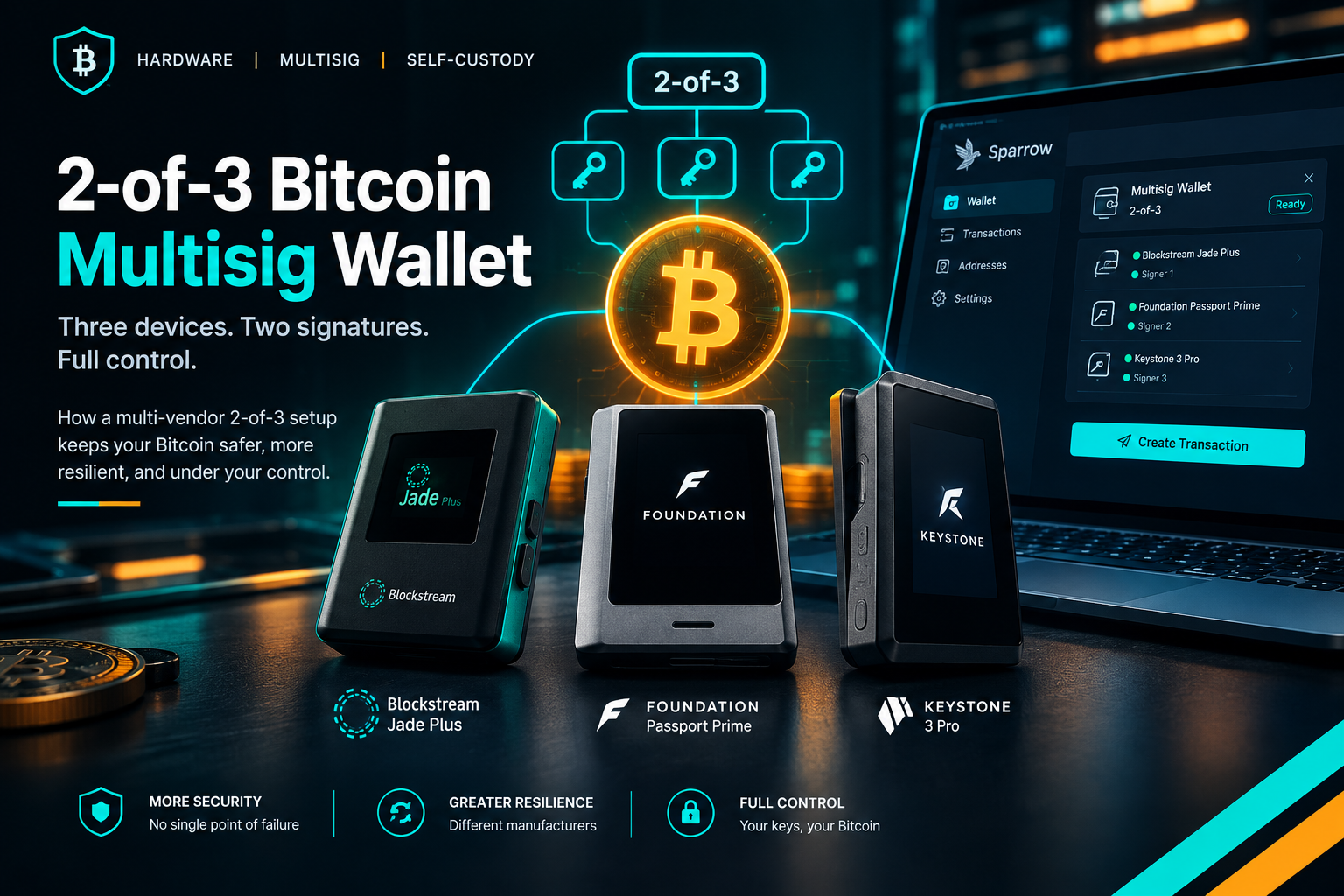 Multi-Vendor Bitcoin Multisig: Why Using Different Hardware Wallets Reduces Single-Device Risk