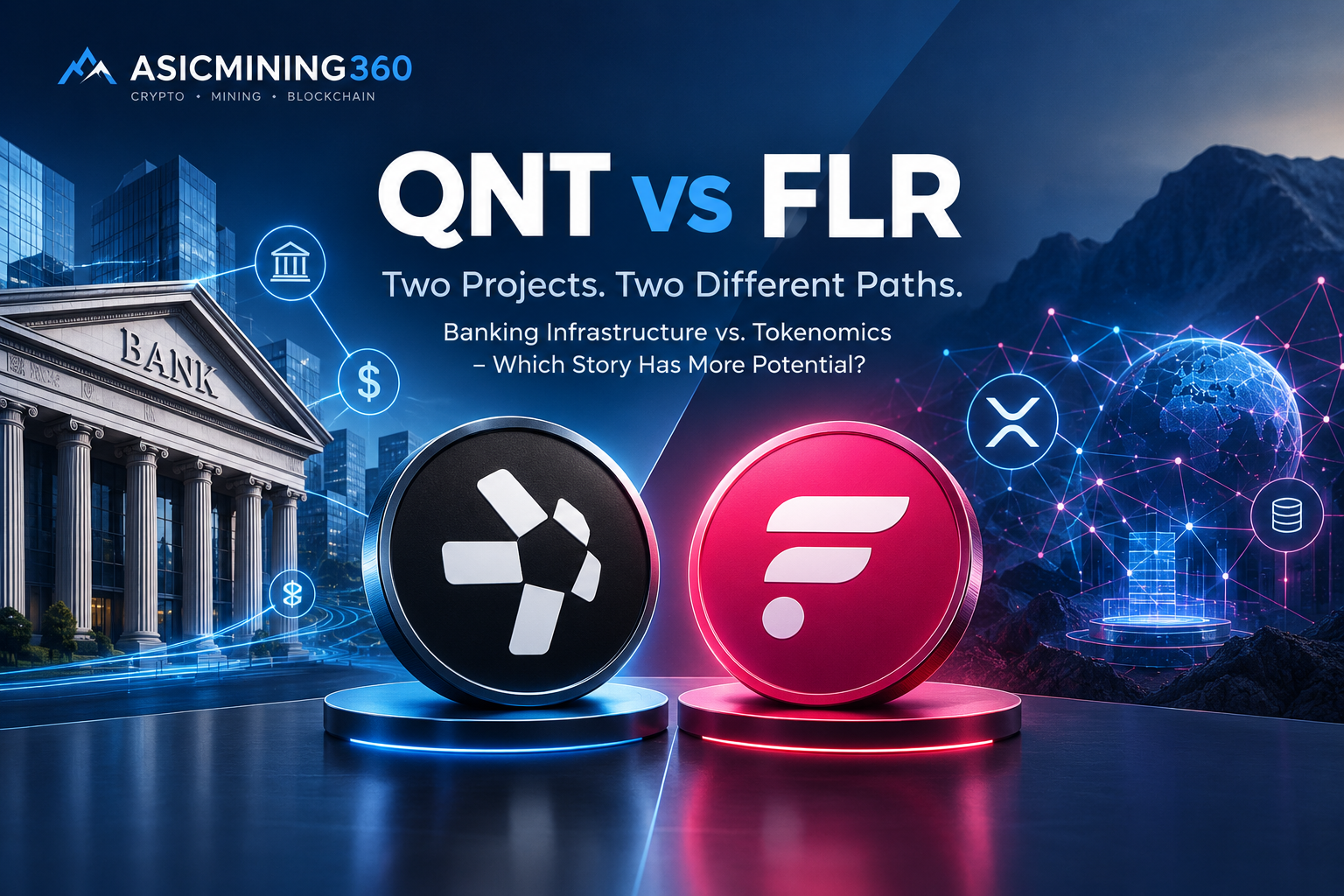 QNT vs FLR: Two Very Different Crypto Stories