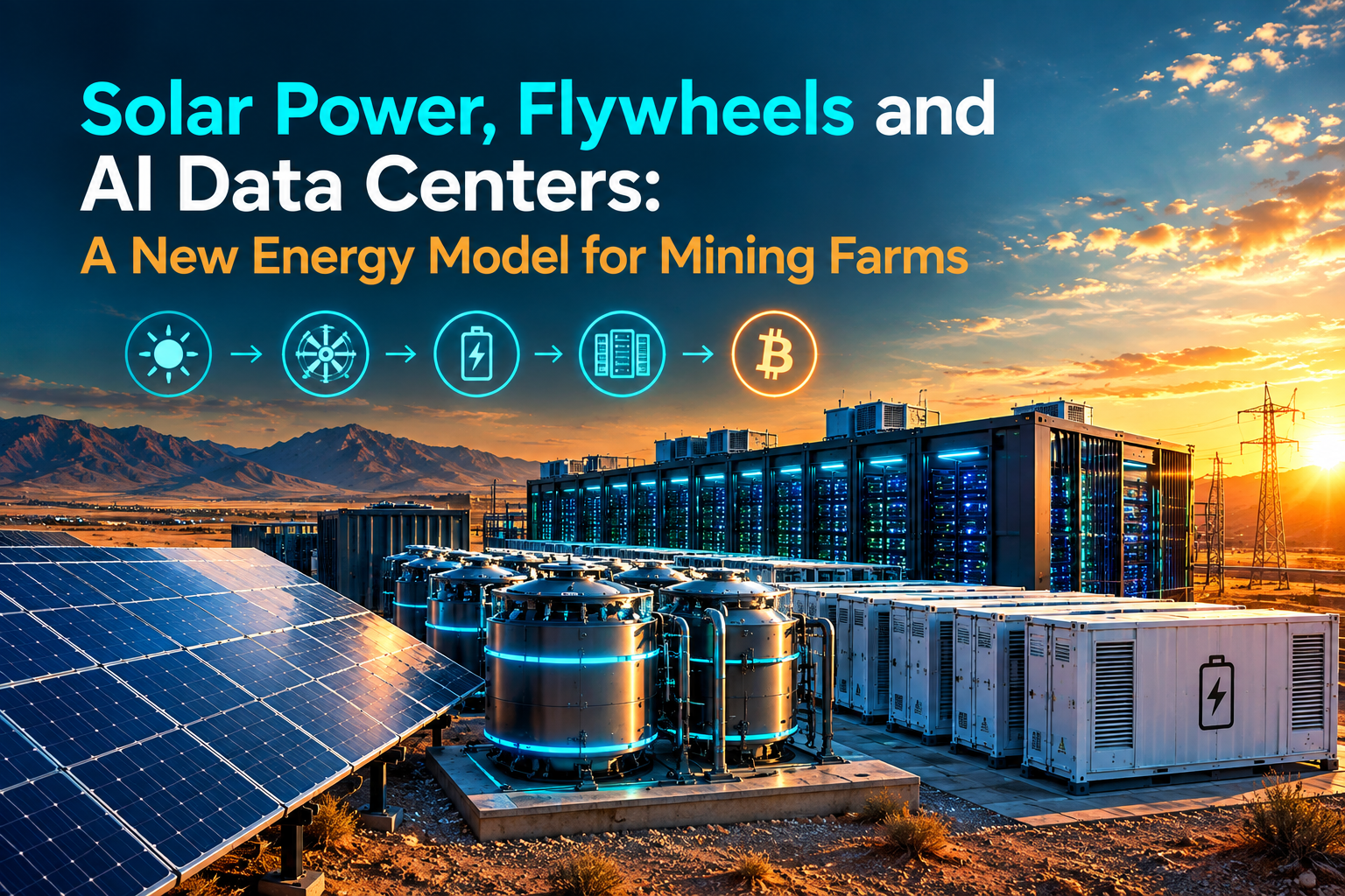 Solar Power, Flywheels and AI Data Centers: A New Energy Model for Mining Farms