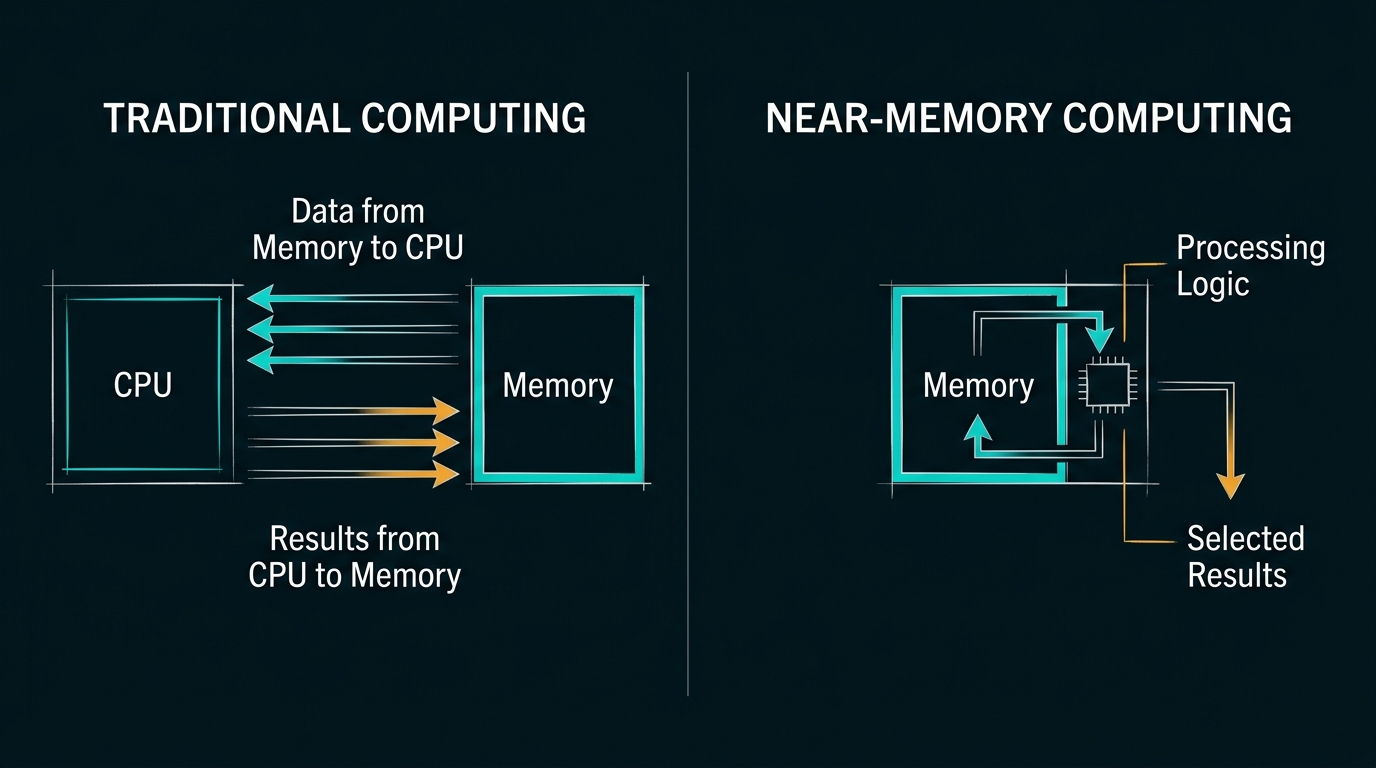 Figure Traditional Computing vs. Near-Memory Computing.jfif