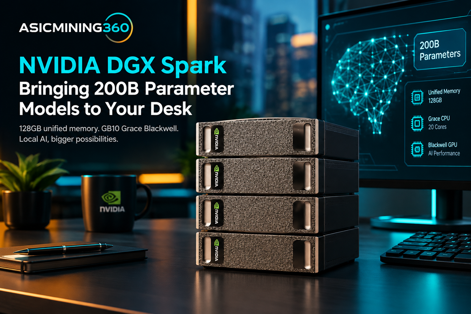 NVIDIA DGX Spark: Running 200B AI Models with 128GB Unified Memory