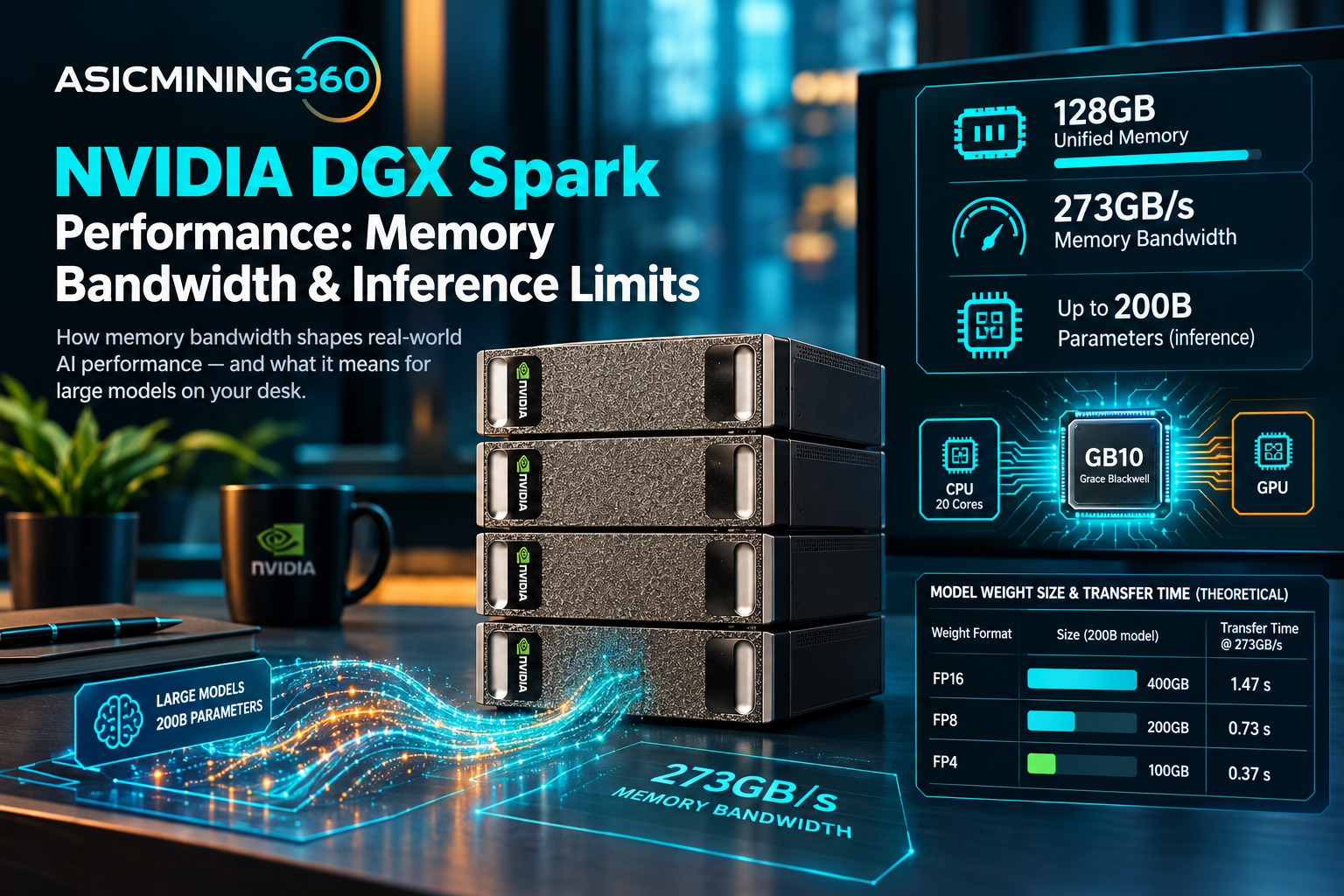 NVIDIA DGX Spark Performance: Memory Bandwidth & Inference Limits