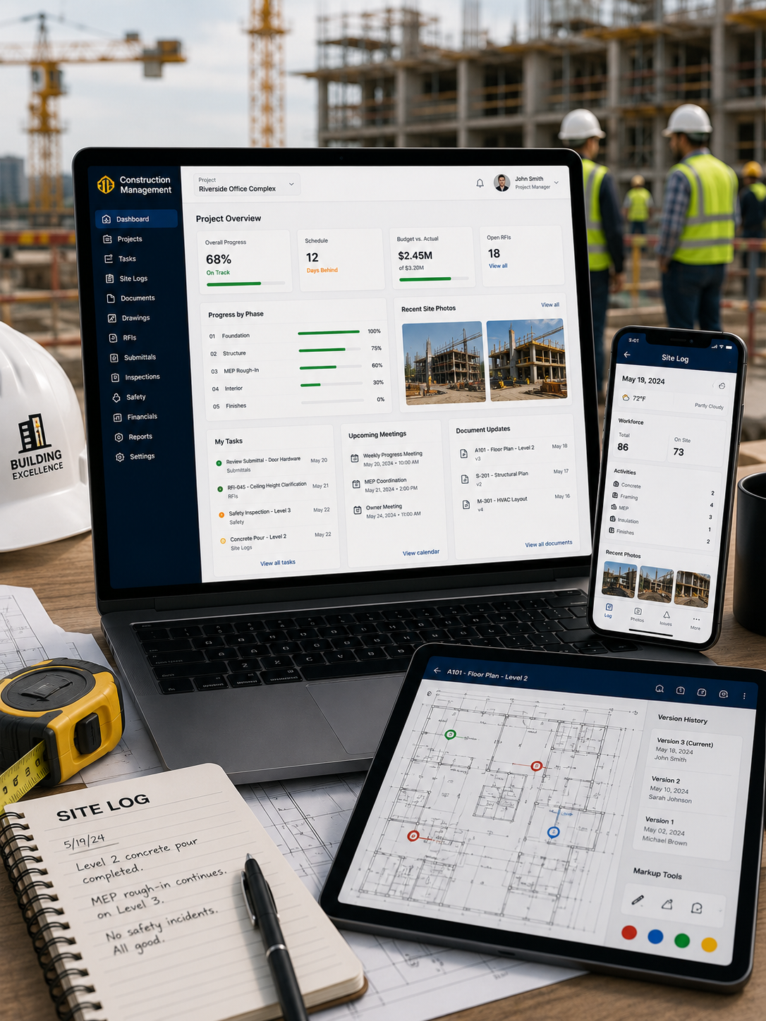 Construction site management