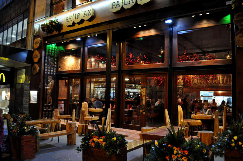 Shiraz Palace restaurant exterior on Ranelagh Street Liverpool