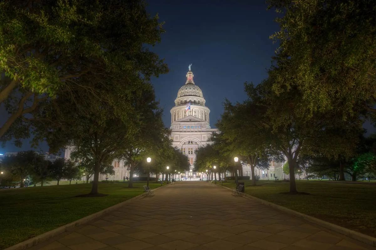 The haunted State Capitol Building in Austin