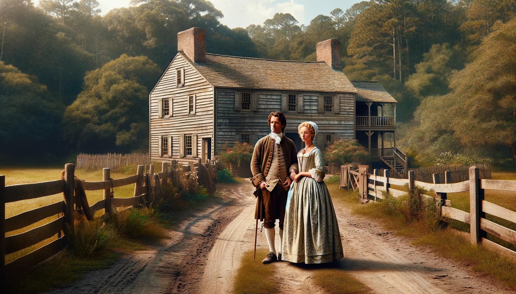 Lavinia Fisher and her husband at their home