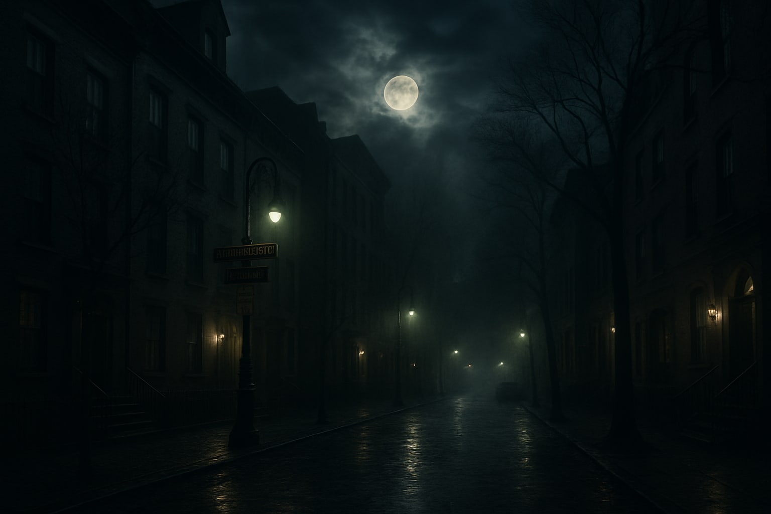 Greenwich Village cityscape at twilight - backdrop for Ghost City Tours