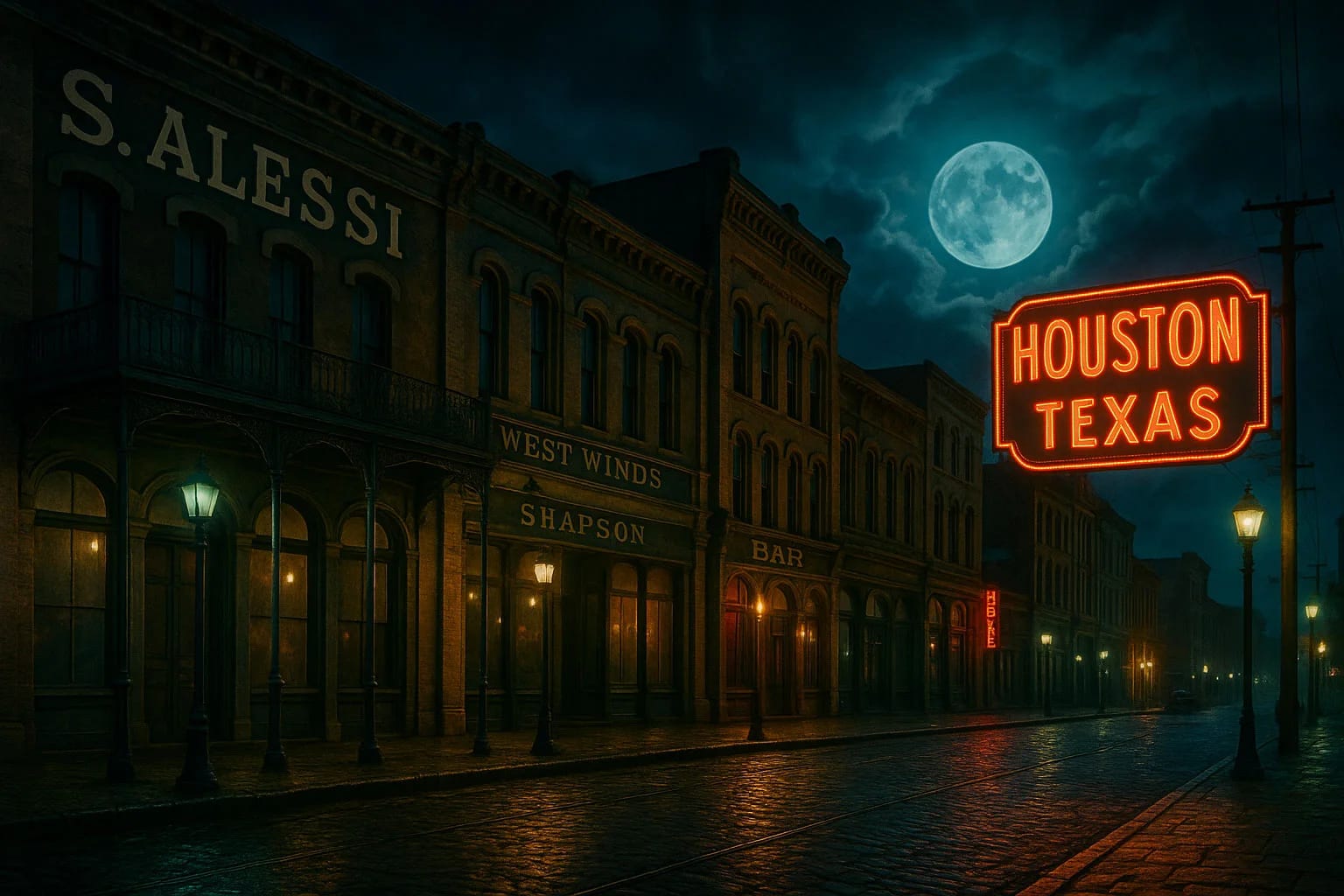 A historic part of Houston where you can join Ghost City Tours on a Ghost Tour