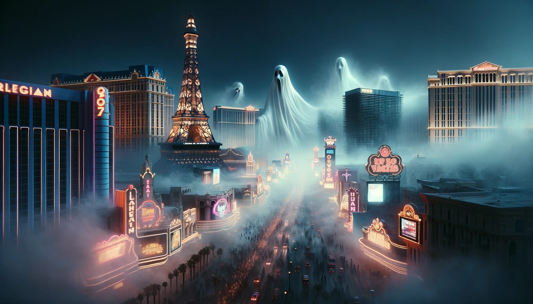 Las Vegas cityscape at twilight - backdrop for Ghost City Tours