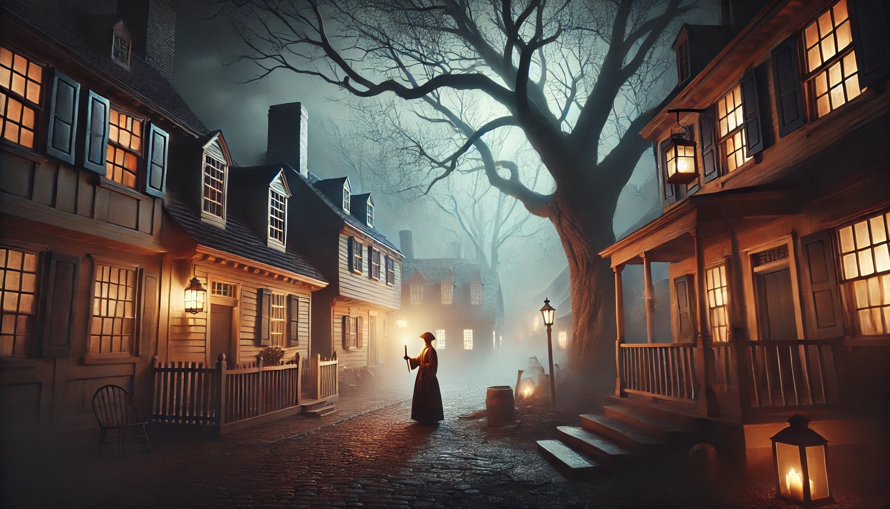 Williamsburg cityscape at twilight - backdrop for Ghost City Tours