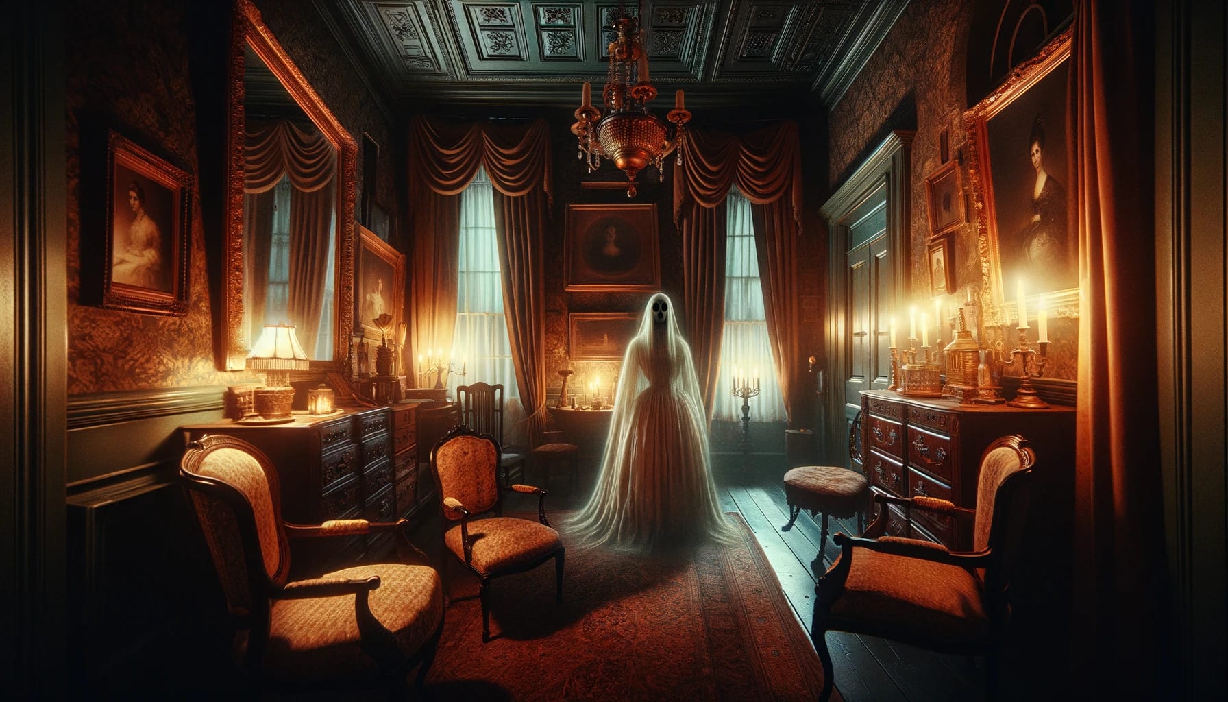 The Death and Depravity Ghost Tour - ghost tour group exploring haunted Charleston locations at night