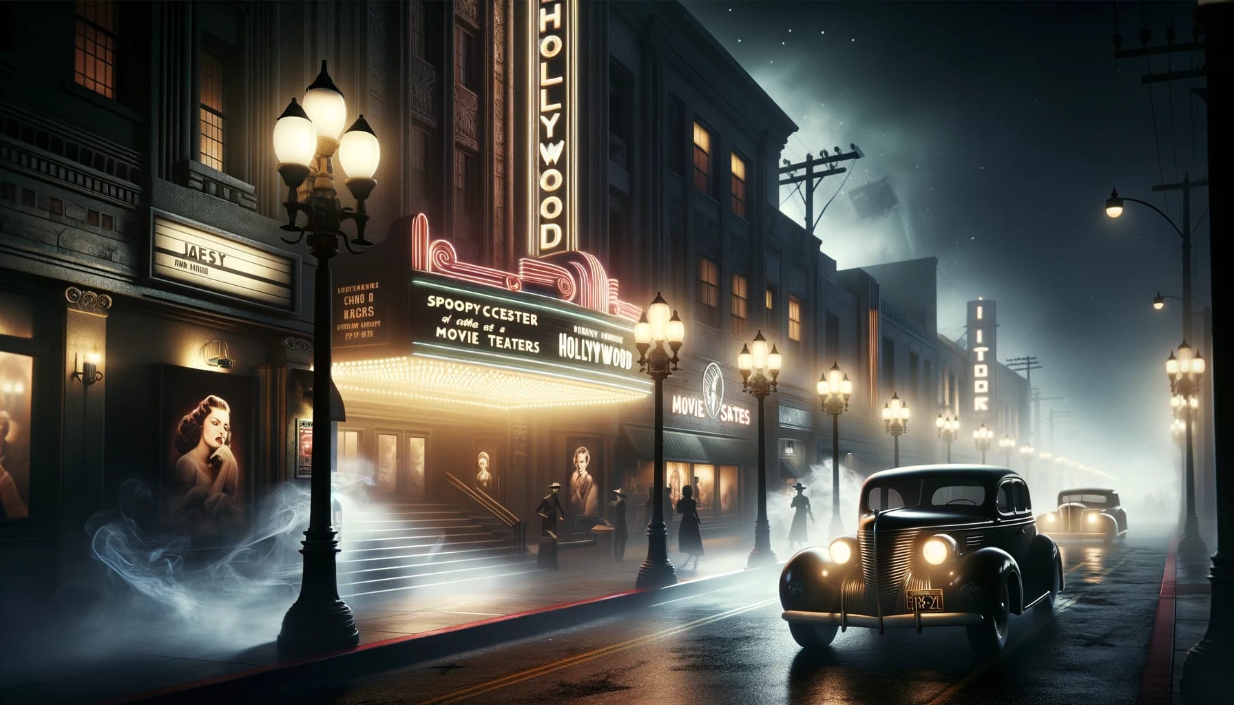 The Ghosts of Hollywood Tour - ghost tour group exploring haunted Hollywood locations at night