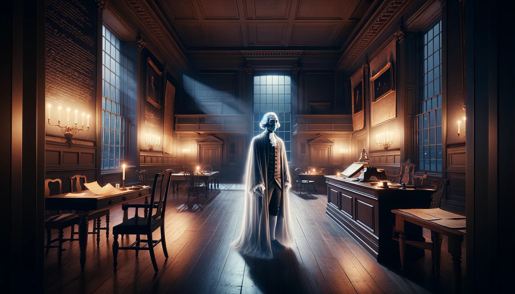 The Founding Phantoms Ghost Tour - ghost tour group exploring haunted Philadelphia locations at night