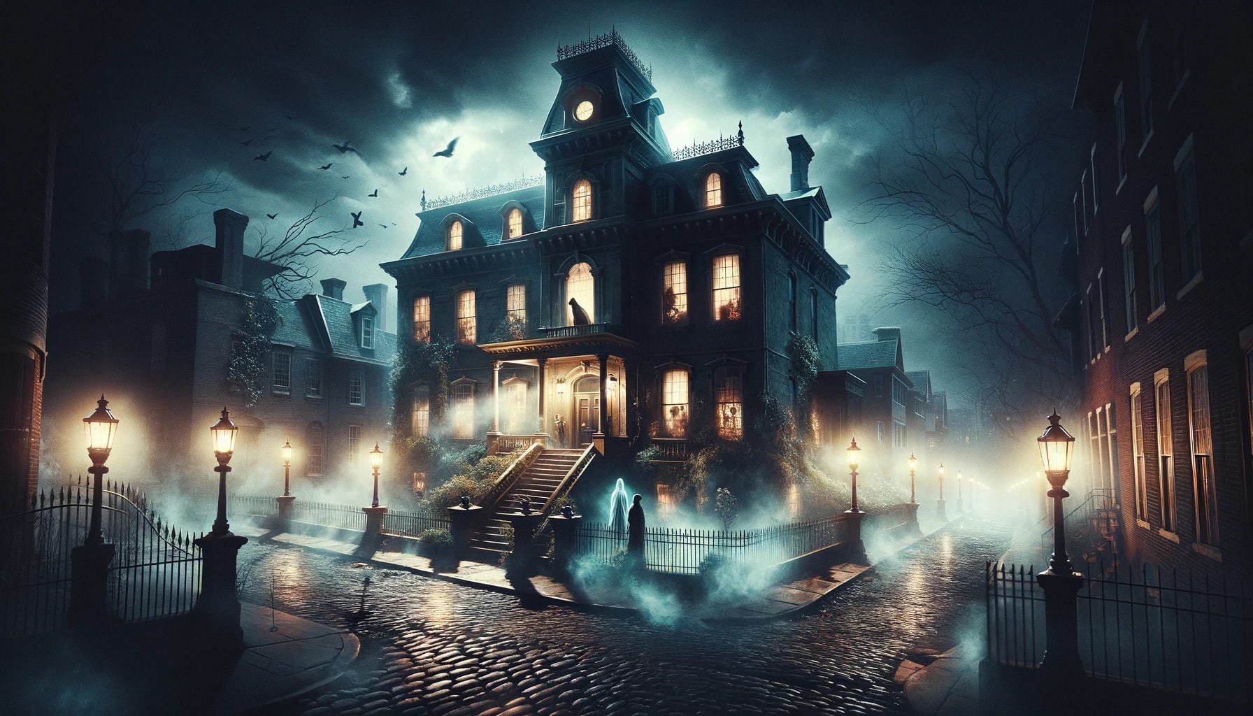 The Ghosts of Philadelphia Tour - ghost tour group exploring haunted Philadelphia locations at night