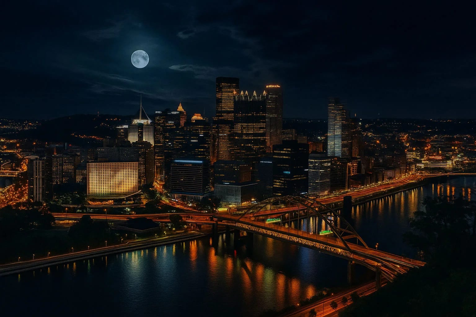 Historic Pittsburgh, Pennsylvania - haunted Steel City with bridges and industrial heritage