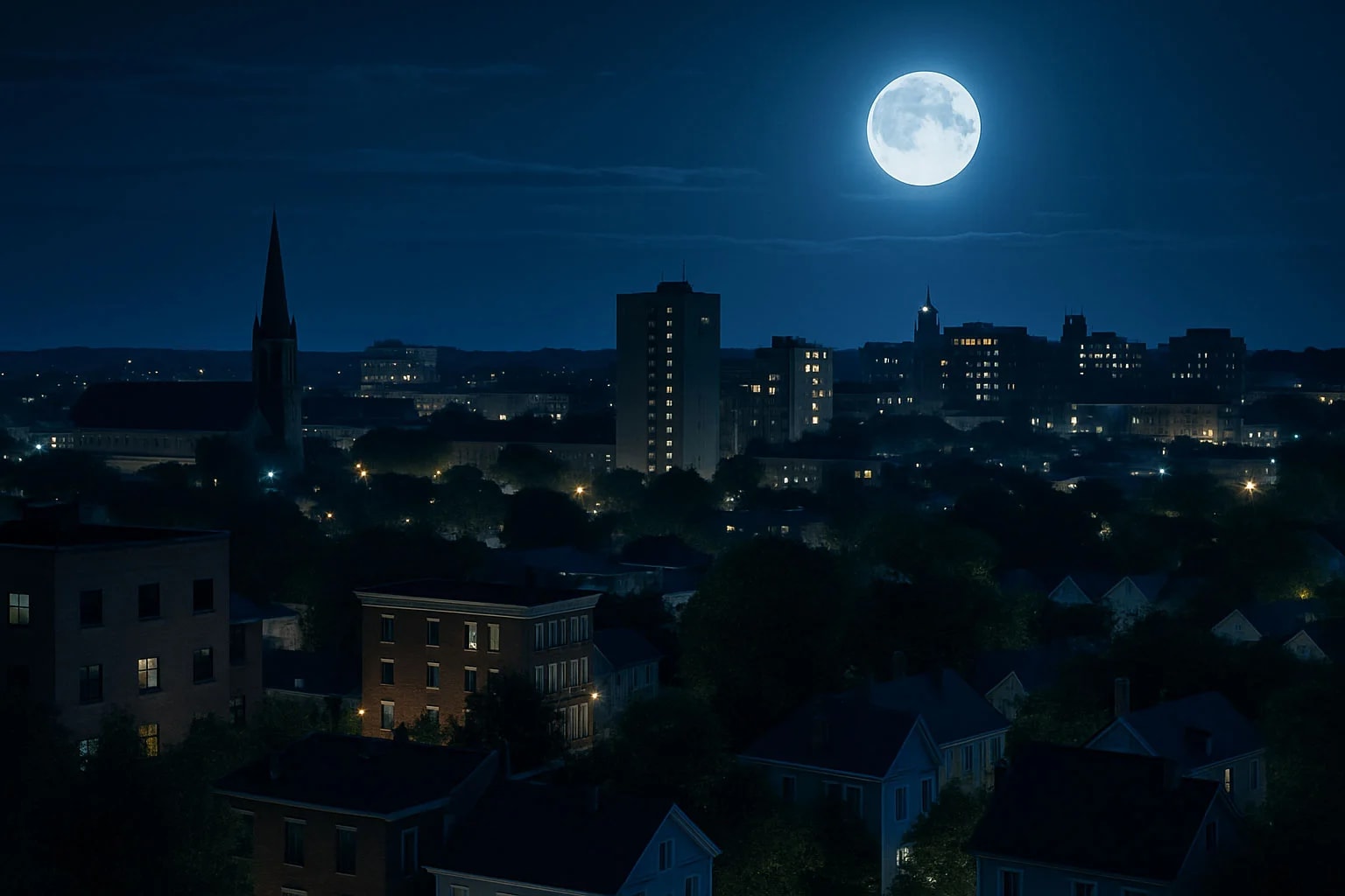 Portland Head Light lighthouse on the rocky Maine coast at twilight