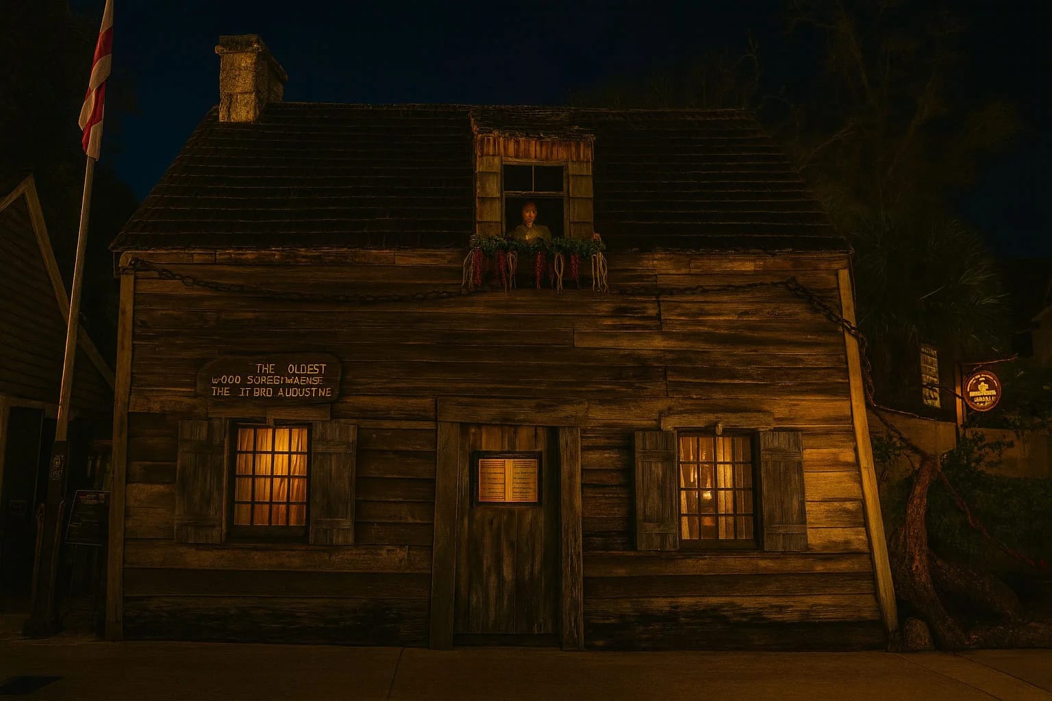 The Ghosts of the Oldest Wooden Schoolhouse