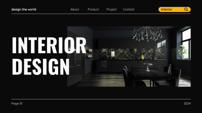 Dark Mode Interior Web Concept