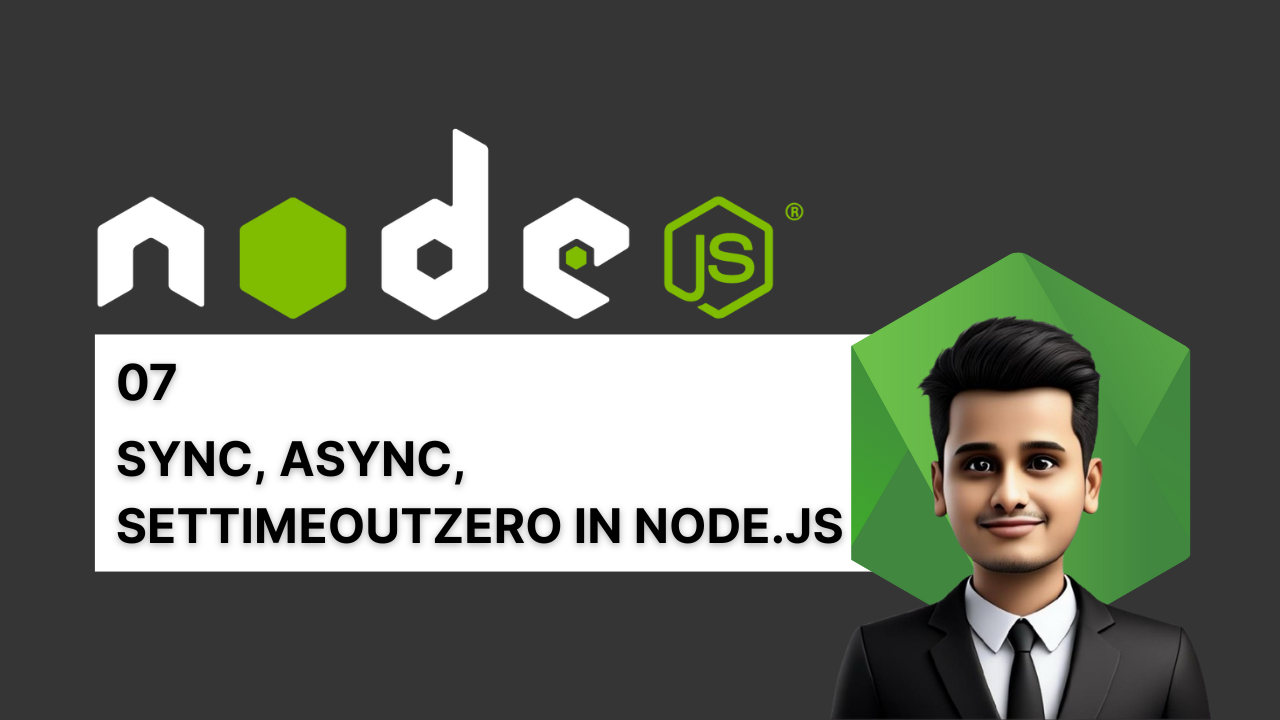 sync, async, setTimeoutZero in NodeJs illustration