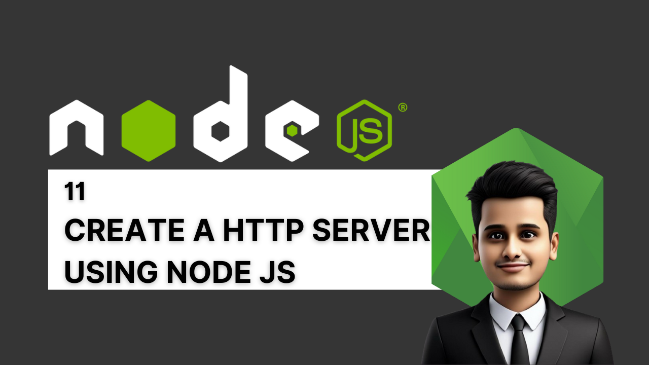Create a http server using Node JS illustration