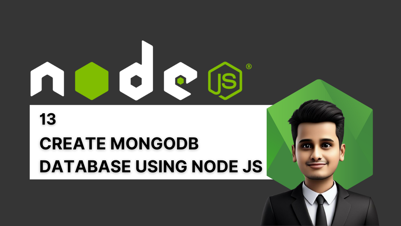 Create MongoDB database using Node JS illustration