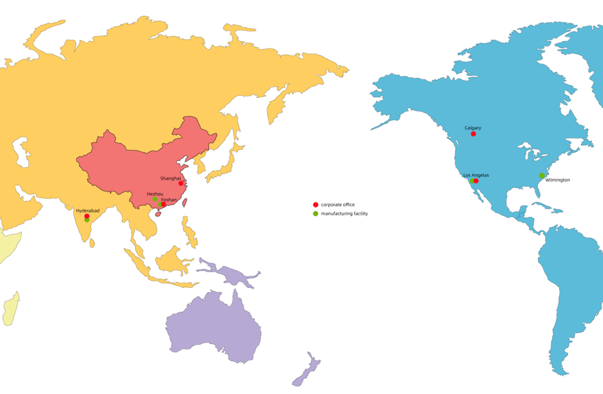 Global Locations Map