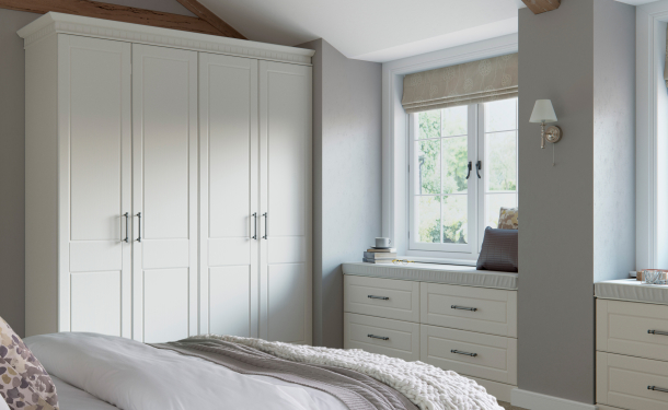 Premier Amsterdam wardrobe doors in Pure White by HOMESTYLE