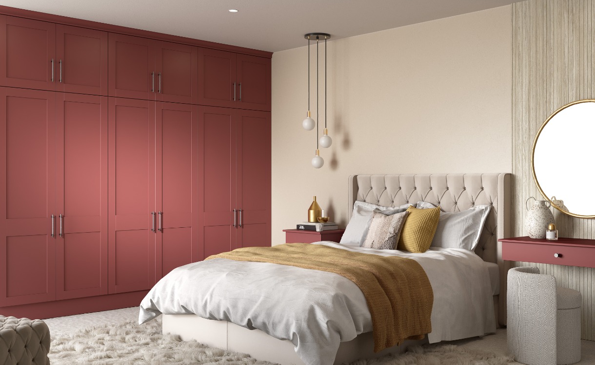 True Matt Tuscan Red bedroom picture