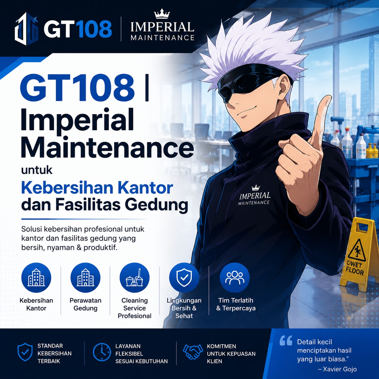 GT108 | Imperial Maintenance untuk Kebersihan Kantor dan Fasilitas Gedung