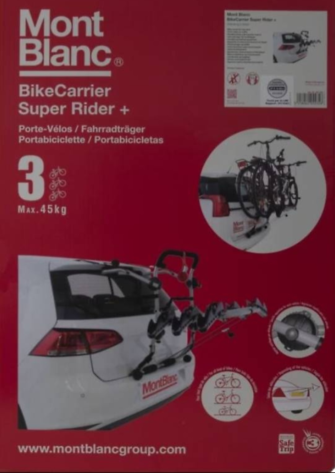 Noleggio Portabici Mont Blanc Super Rider – pratico e conveniente