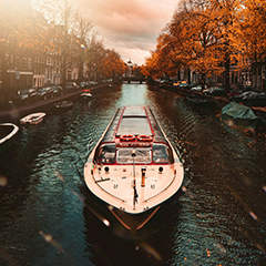 Canal cruises offer a historic way to explore Amsterdam.