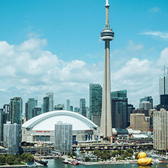 Toronto's CN Tower is Canada's tallest & the world's ninth-highest