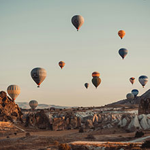 Cappadocia's Unique Rock Formations and Hot Air Balloons