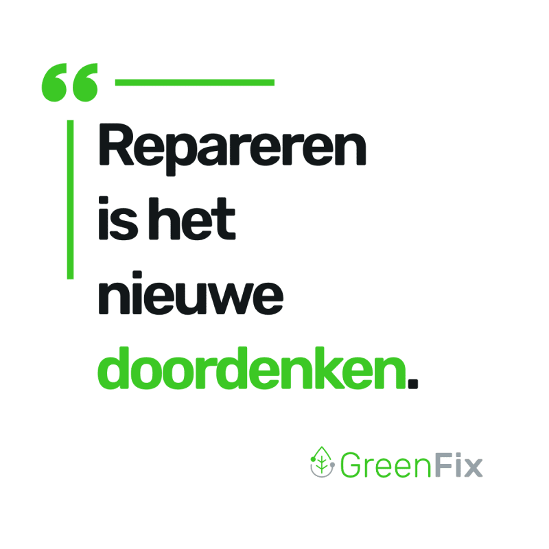 Repareren is het nieuwe doordenken.