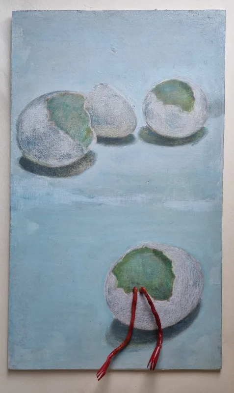 Abstract mixed media kunstwerk Geen titel III