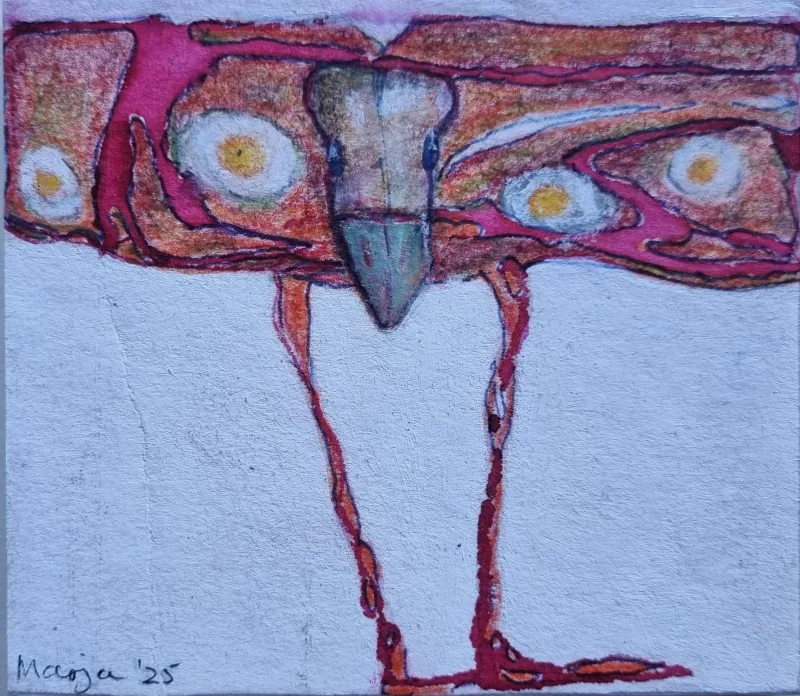 Abstract schilderij Verlaten