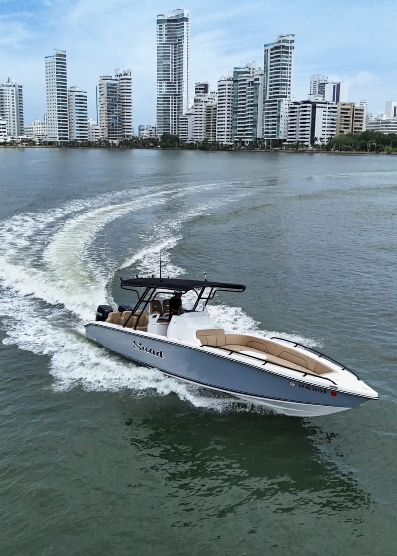 Lancha Suad en Cartagena, hasta 16 personas, sale del Muelle de los Pegasos