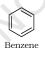 Benzene is commonly represented by a hexagon with a circle to show its delocalised bonding.