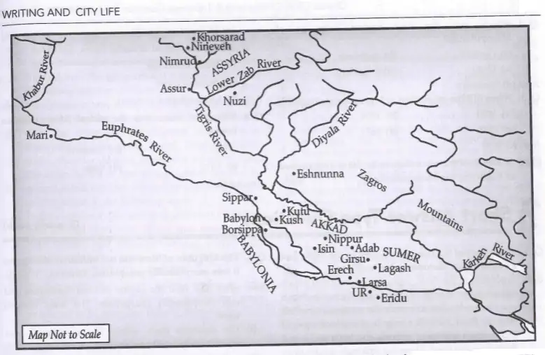 Map of Ancient Mesopotamia