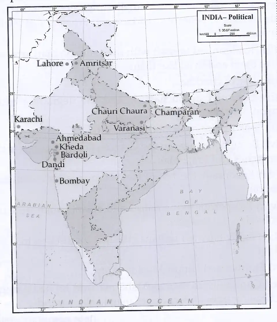 Important Centres of the National Movement