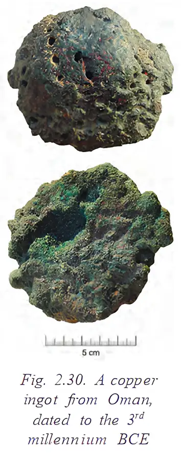 Copper ingot from Oman
