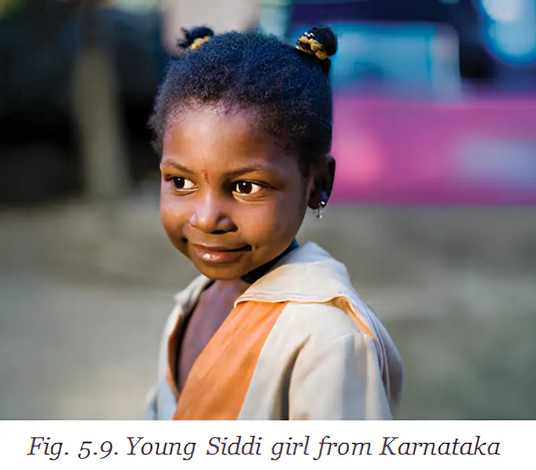 Young Siddi girl from Karnataka