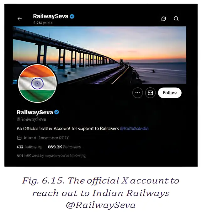 Indian Railways social media support