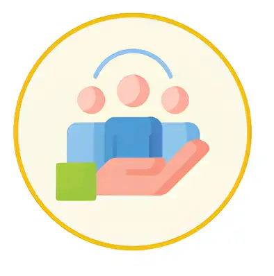 Support and care illustration