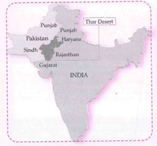 Map of Thar Desert Region