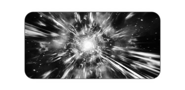 Illustration depicting the origin of life and universe formation